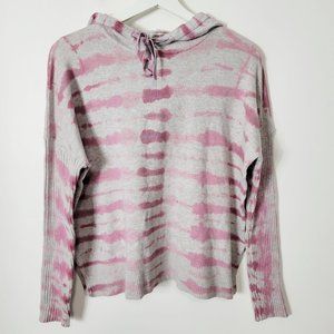 Jamison Wisteria Hoodie Women's Size S Tie Dye Pullover Evereve Pink Gray